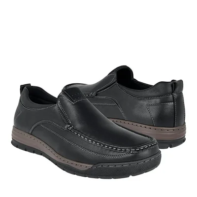MOCASINES TORRENTE HOMBRE MACAO-MET SIMIPIEL NEGRO