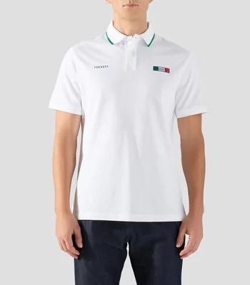 Playera tipo polo manga corta lisa Hombre