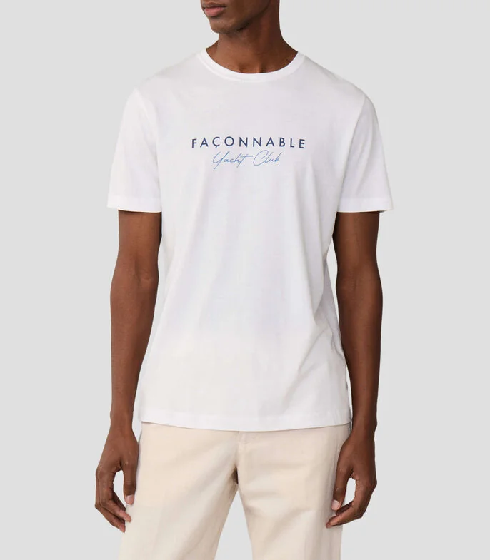 Playera cuello redondo manga corta estampada Hombre