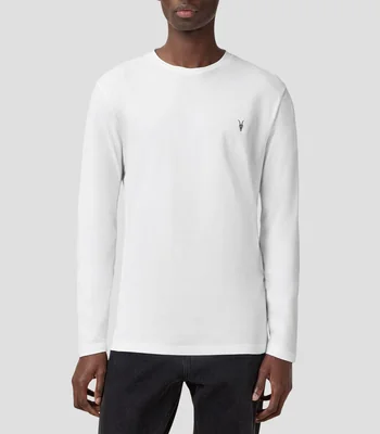 Playera cuello redondo manga larga Hombre