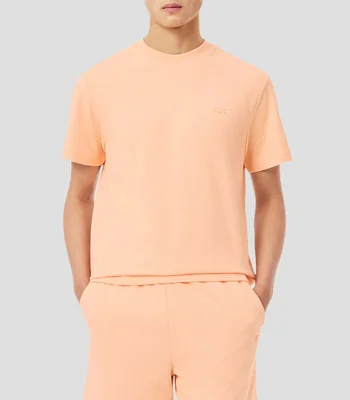 Playera cuello redondo manga corta con microdiseños Hombre
