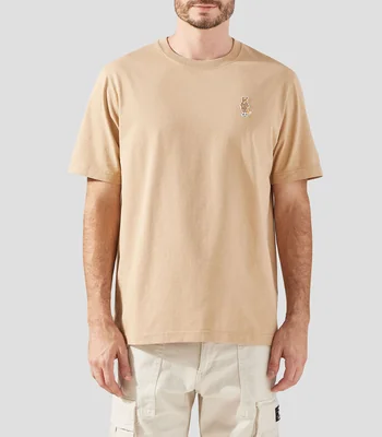 Playera cuello redondo manga corta lisa Hombre