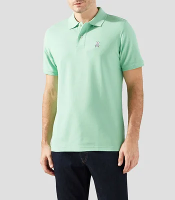 Playera polo manga corta lisa Hombre