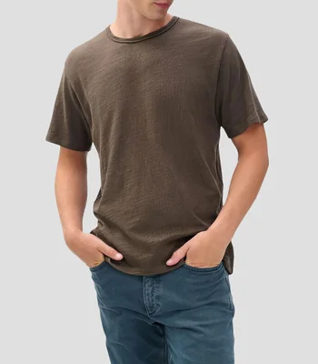 Playera cuello redondo manga corta lisa Hombre