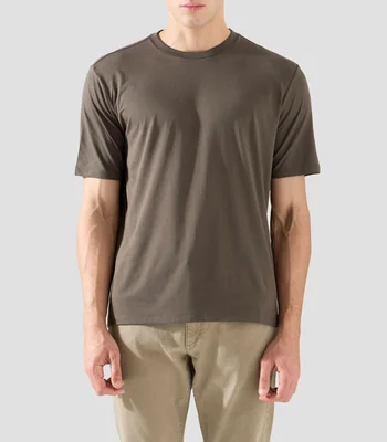 Playera cuello redondo manga corta lisa Hombre