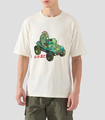 Playera cuello redondo manga corta estampada Gorillaz Hombre