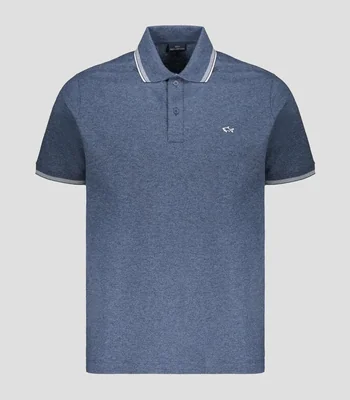 Playera polo manga corta lisa Hombre