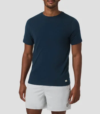 Playera cuello redondo manga corta lisa Hombre