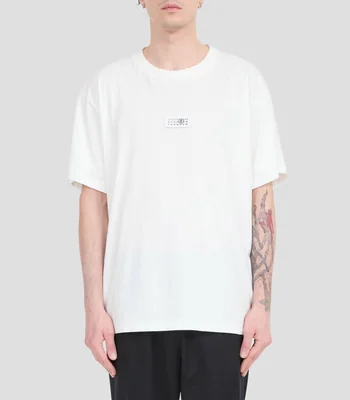 Playera con bordado de manga corta Hombre