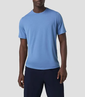 Playera cuello redondo manga corta lisa Hombre