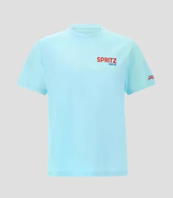 Playera cuello redondo manga corta estampada Hombre