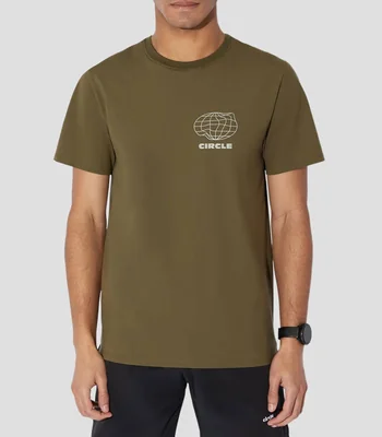 Playera para correr Agility Run de cuello redondo con manga corta lisa Hombre