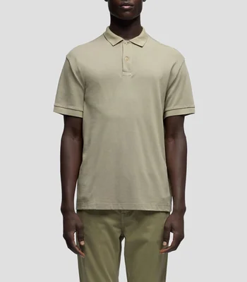 Playera tipo polo manga corta lisa Hombre