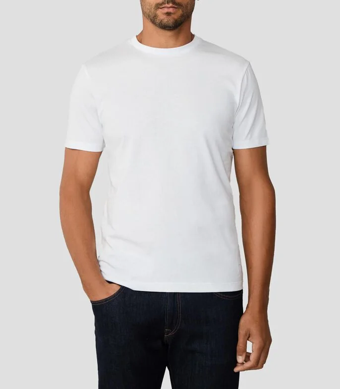 Playera cuello redondo manga corta lisa Hombre