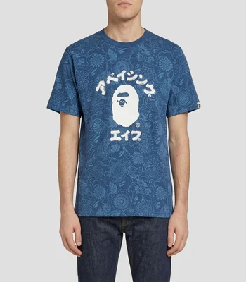 Playera cuello redondo manga corta estampada Hombre