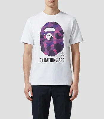 Playera cuello redondo manga corta estampada Hombre