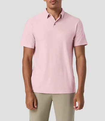 Playera tipo Polo casual cuello polo manga corta lisa Hombre