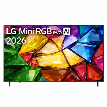 Pantalla 75 pulgadas LG Mini RGB evo AI MRGB86 4K SMART TV webOS 2026 75MRGB86BSA