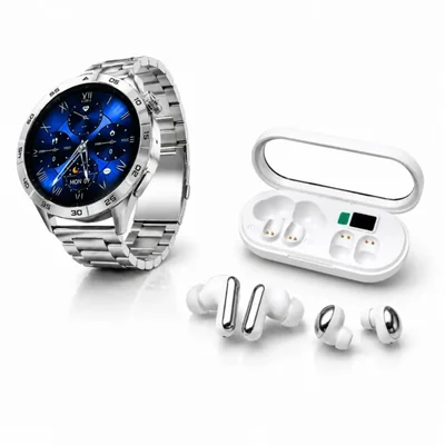 SMARTWATCH G-TIDE POWER CON AUDIFONOS HH T-55 DOBLE PLATA