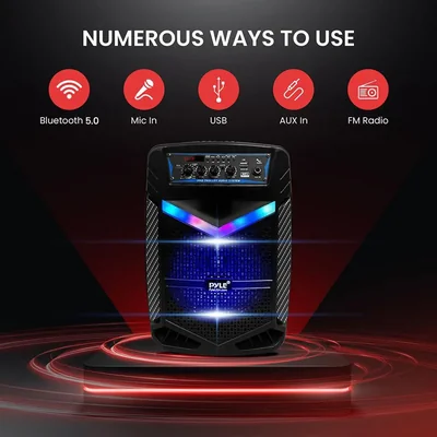 Sistema PA portátil Pyle PPHP842B Bluetooth 400 W con subwoofer