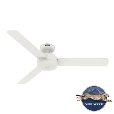Ventilador De Techo Hunter Presto Surespeed de 52 Pulgadas En Blanco Mate