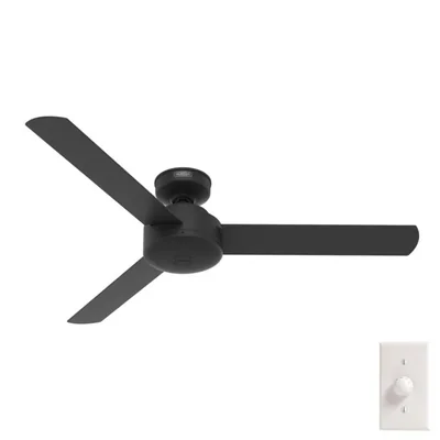 Ventilador De Techo Surespeed de 52 Pulgadas En Negro Mate 3 Aspas