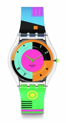 Reloj Swatch Skin Classic Biosource Neon Hot Racer unisex