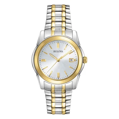 Reloj Bulova Classic de acero inoxidable bicolor de 38 mm para hombre