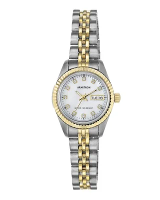 Reloj Armitron 75/2475Mop Para Mujer Cristal Bicolor