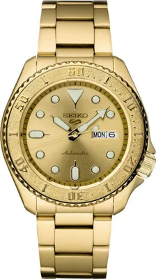 Reloj SEIKO SRPE74 5 Sports Automatic para Hombre Dorado