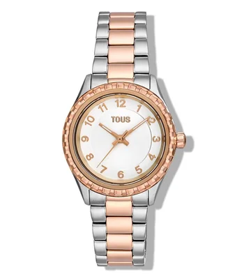 Reloj para Mujer Mini T-Bear Casual Plateado, Oro rosa