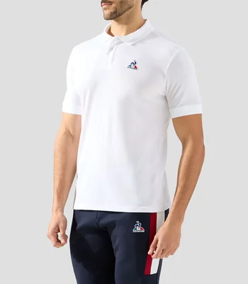 Playera tipo polo manga corta lisa Hombre
