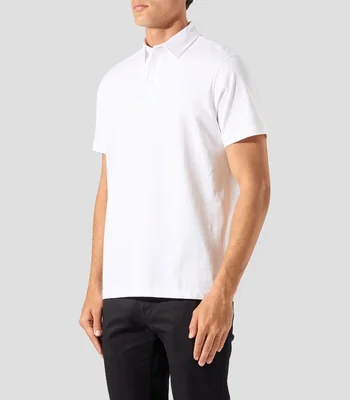 Playera cuello tipo polo manga corta lisa Hombre