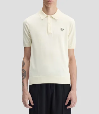Playera tipo polo manga corta lisa Hombre