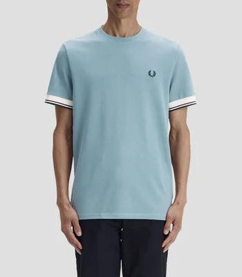 Playera cuello redondo manga corta lisa Hombre