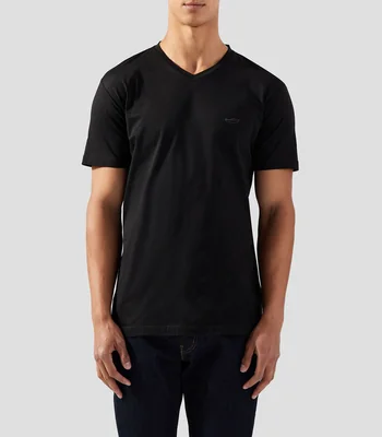 Playera Cuello V Manga Corta Hombre