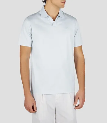 Playera polo manga corta lisa Hombre