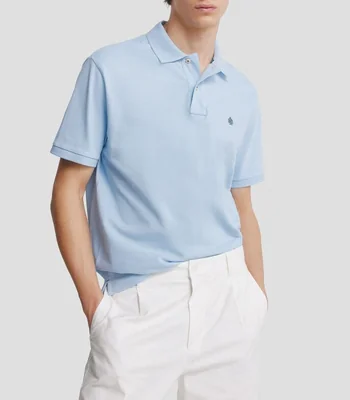 Playera tipo polo manga corta lisa Hombre