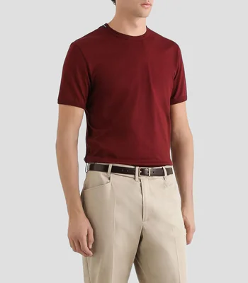 Playera lisa de manga corta Hombre