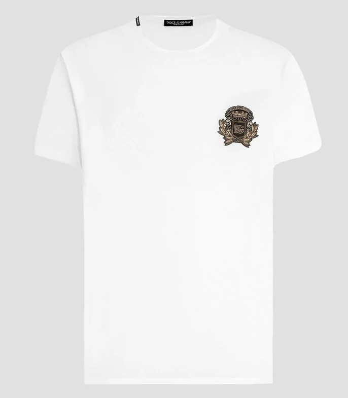 Playera de cuello redondo con manga corta Hombre