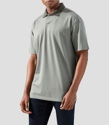 Playera tipo polo manga corta lisa Hombre