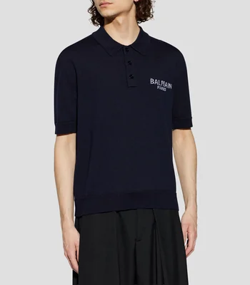 Playera cuello tipo polo manga corta lisa Hombre