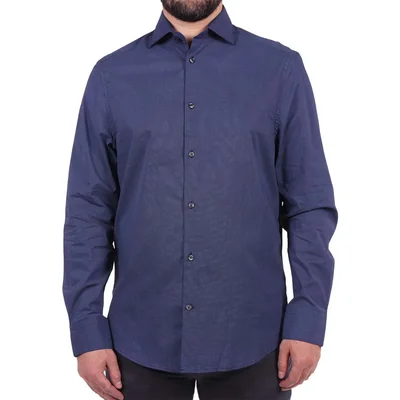 Camisa Manga Larga Microestampado Algodón Ovs Hombre