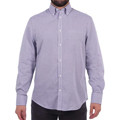 Camisa Manga Larga Cuadros Button-Down Regular Fit