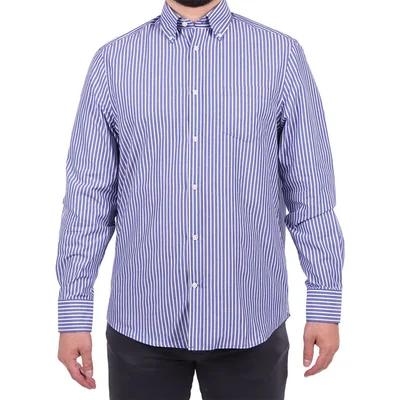 Camisa Manga Larga Rayas Casual Button Down Ovs Hombre