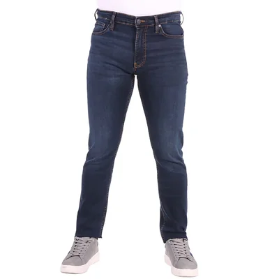 Jeans Slim Fit Deslavado Oscuro Ovs para Hombre
