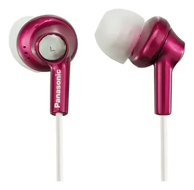 Audífonos Rosa Ergonómicos de Inserción Sonido Claro PANASONIC Modelo RP-HJE270PP