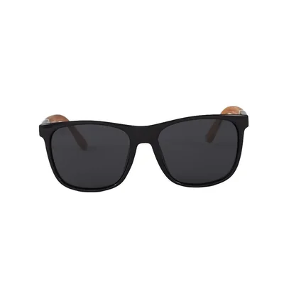Lente solar Negro Cuadrado para hombre