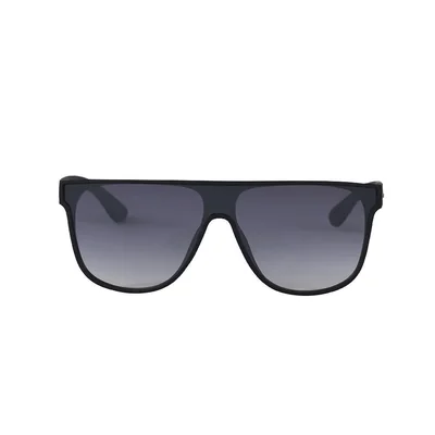 Lente solar Negro Ovalada para hombre