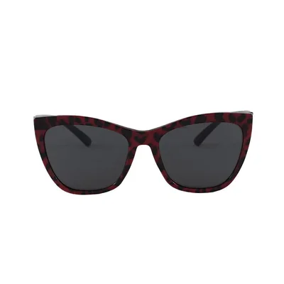 Lente solar Leopardo Cat eye para dama